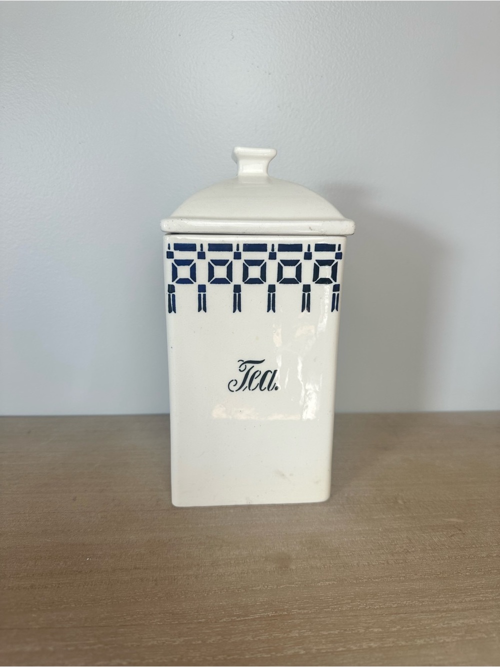 Vintage Porcelain G.M.T. Co. Tea Canister